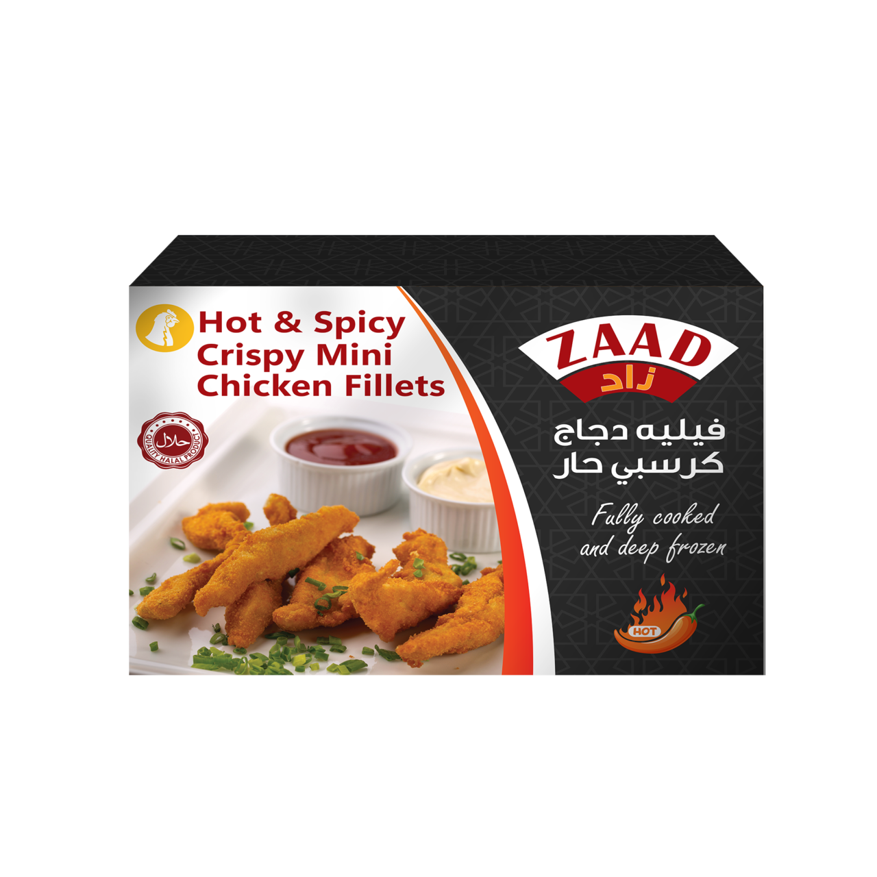 Crispy Mini Chicken Fillets  Hot & Spicy 375 g